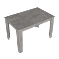 Τραπέζι Darlen Megapap χρώμα γκρι σκυροδέματος 125x72x74εκ.