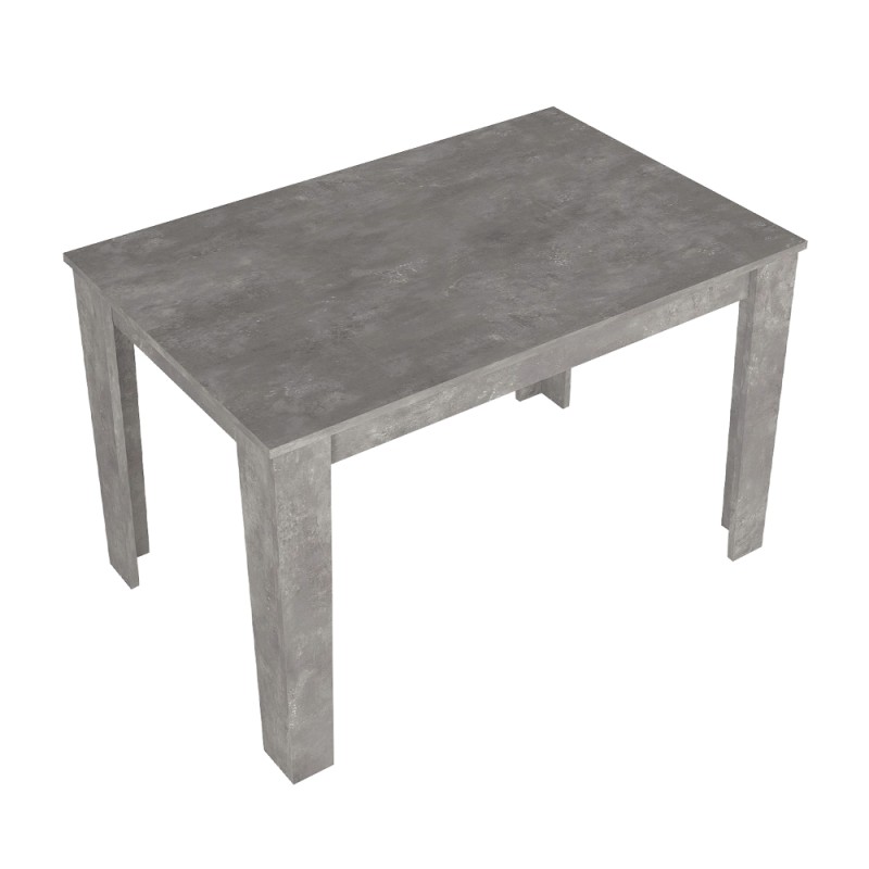 Τραπέζι Darlen Megapap χρώμα γκρι σκυροδέματος 125x72x74εκ.