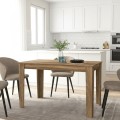 Τραπέζι Darlen Megapap χρώμα καρυδί 125x72x74εκ.
