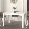 Τραπέζι Darlen Megapap χρώμα λευκό 125x72x74εκ. Τραπέζι Darlen Megapap χρώμα λευκό 125x72x74εκ.