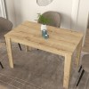 Τραπέζι Darlen Megapap χρώμα sapphire oak 125x72x74εκ.