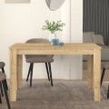 Darlen Megapap melamine dinner table in sapphire oak color 125x72x74cm.