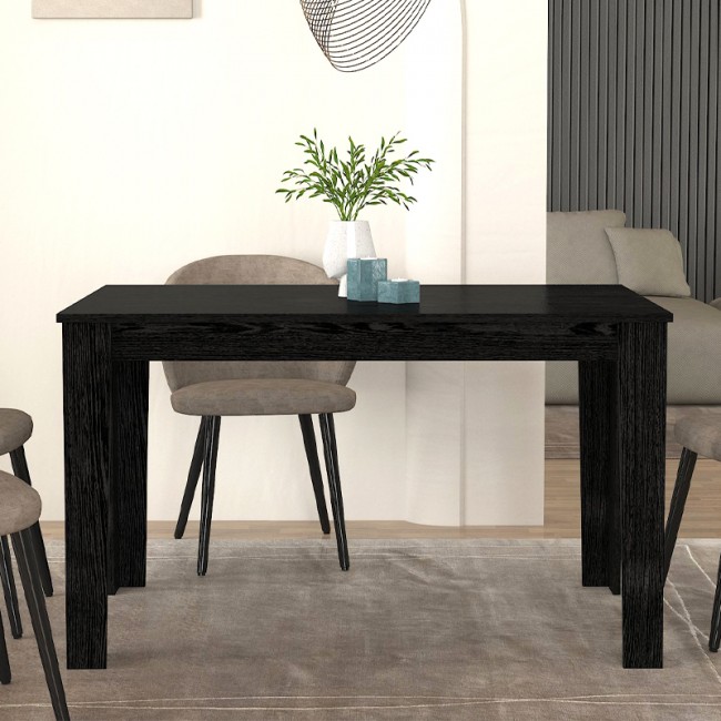 Τραπέζι Darlen Megapap χρώμα sencron black 125x72x74εκ. Τραπέζι Darlen Megapap χρώμα sencron black 125x72x74εκ.