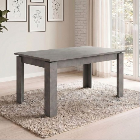 Denzel Megapap melamine table in anthracite color 120x80x76cm.