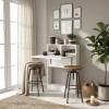 Bracke Megapap melamine wall mounded folding table in white color 70x15x96cm.