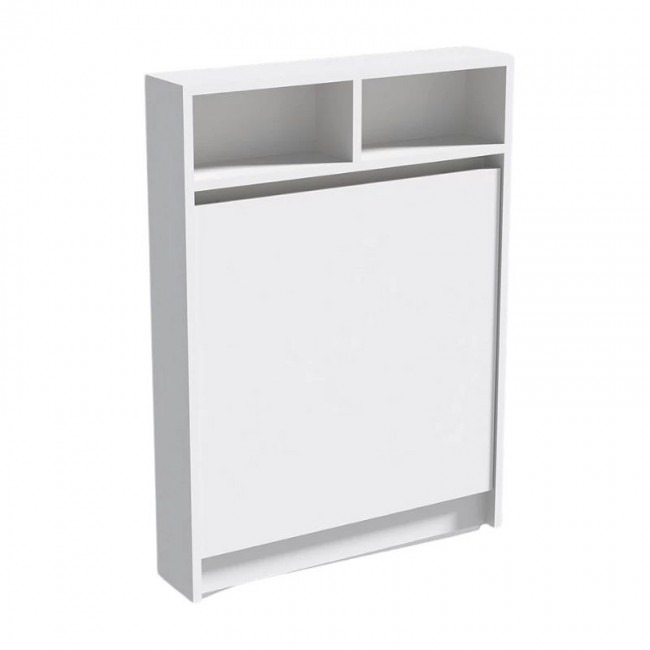 Bracke Megapap melamine wall mounded folding table in white color 70x15x96cm.