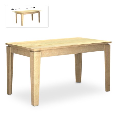 Helmut Megapap melamine expanding table in oak color 160/200x90x76cm.