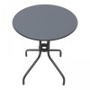 Palermo Megapap metal table in anthracite color Ø60x70cm.