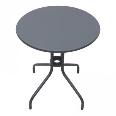 Palermo Megapap metal table in anthracite color Ø60x70cm.