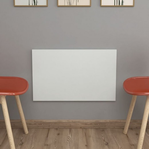 Τραπέζι κουζίνας - Γραφείο επιτοίχιο πτυσσόμενο Ravan Megapap χρώμα λευκό 72x45εκ.