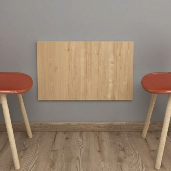 Ravan Megapap Kitchen table - Desk wall-mounted folding color sapphire oak 72x45cm.