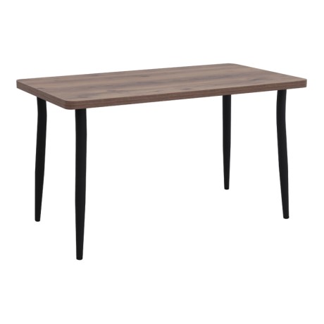 Levico Megapap Mdf/metallic table in smoked walnut color 130x70x75cm.
