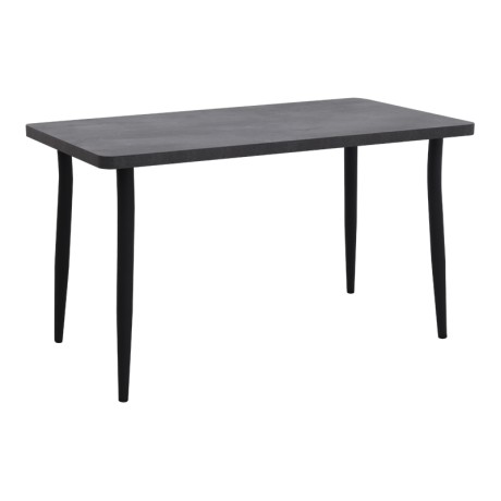 Levico Megapap Mdf/metallic table in dark grey concrete color 130x70x75cm.