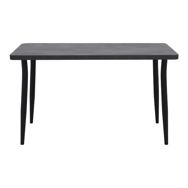 Levico Megapap Mdf/metallic table in dark grey concrete color 130x70x75cm.