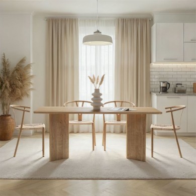 Τραπέζι Linza Megapap χρώμα honey oak 180x90x75εκ.