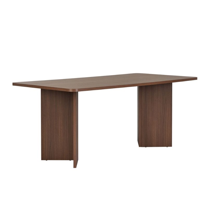 Linza Megapap melamine dining table in walnut color 180x90x75cm.
