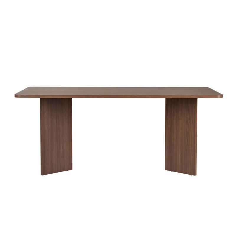 Linza Megapap melamine dining table in walnut color 180x90x75cm.