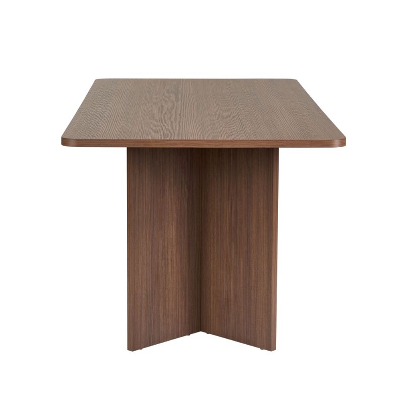 Linza Megapap melamine dining table in walnut color 180x90x75cm.