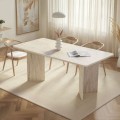 Linza Megapap melamine dining table in travertine color 180x90x75cm.