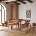 Τραπέζι Liora Megapap Mdf - ξύλινο χρώμα ακακίας 180x90x75εκ.