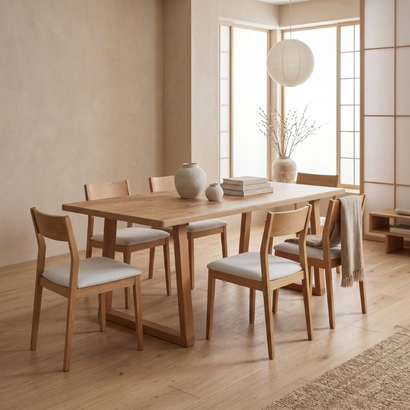 Τραπέζι Liora Megapap Mdf - ξύλινο χρώμα ακακίας 180x90x75εκ.