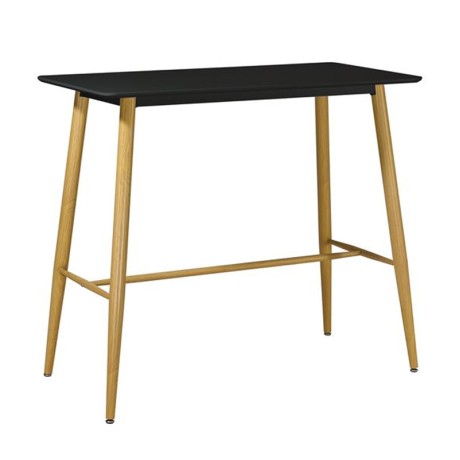 LAVIDA Bar Table 120x60 Metal Natural, Black