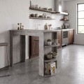 Τραπέζι μπαρ Vigne Megapap χρώμα γκρι σκυροδέματος 150x51,6x101,8εκ.