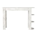 Τραπέζι μπαρ Vigne Megapap χρώμα λευκό εφέ μαρμάρου 150x51,6x101,8εκ.
