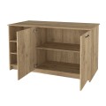 Τραπέζι - Πάγκος κουζίνας Peres Megapap χρώμα sepet oak 150x70x91,8εκ.