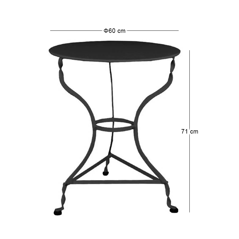TRADITIONAL Coffee Table D60 Black K/D