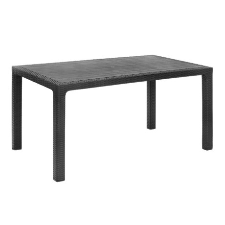 Kalan Megapap polypropylene table in anthracite color 150x90x75cm.