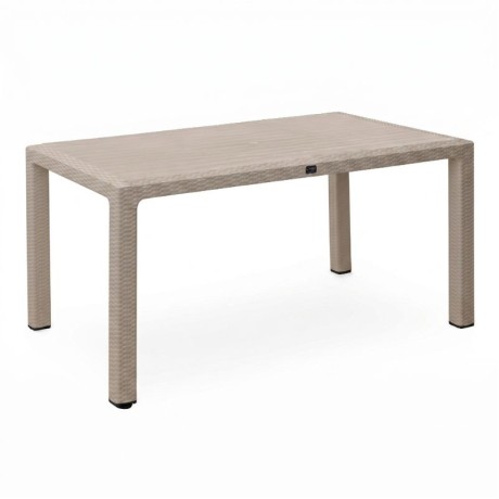 Kalan Megapap polypropylene table in cappuccino color 150x90x75cm.