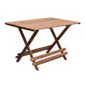 Queen Megapap foldable table by beech wood in walnut color 140x80x75cm.