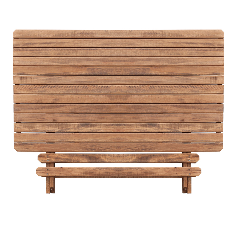 Queen Megapap foldable table by beech wood in walnut color 140x80x75cm.