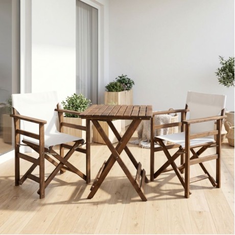 Queen Megapap foldable table by beech wood in walnut color 60x60x75cm.