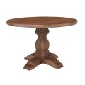 ATLAS Round Dining Table D.120cm, Mango Smoke Walnut