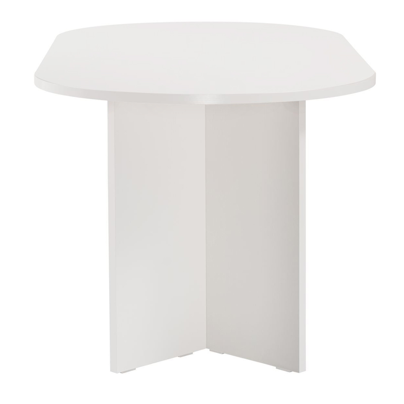 Sablin Megapap melamine dining table in white color 180x89.5x75cm.