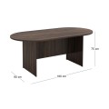 ΣΥΝΕΔΡΙΟΥ-A Τραπέζι Οβάλ Απόχρωση Σκούρο Καρυδί