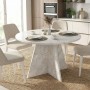 Tailor Megapap melamine dining table in white marble color Ø120x75,7cm.