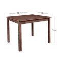 ΤΑVERNA Table 60x80 Impregnation Walnut K/D