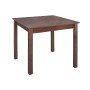 Tavern table with beech frame in impregnated walnut color 70x70x75cm.