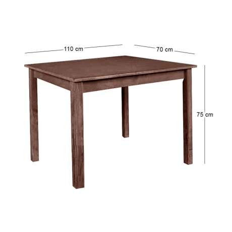 ΤΑVERNA Table 70x110 Impregnation Walnut K/D