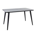UNION Table 120x70cm Black Paint/Glass White