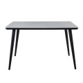 UNION Table 120x70cm Black Paint/Glass White