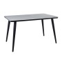 UNION Table 130x80cm Black Paint/Glass White