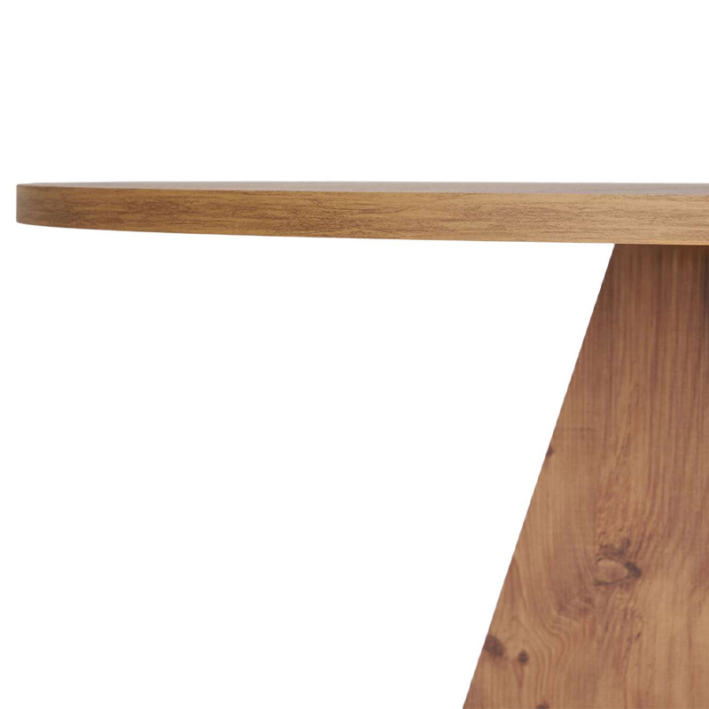 Virela Megapap melamine dining table in atlantic pine color Ø120x75cm.