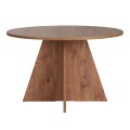 Virela Megapap melamine dining table in atlantic pine color Ø120x75cm.