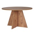 Virela Megapap melamine dining table in atlantic pine color Ø120x75cm.