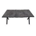 Walter Megapap Mdf/metallic table in dark grey concrete color 140x80x75cm.