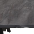 Walter Megapap Mdf/metallic table in dark grey concrete color 140x80x75cm.
